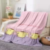 32 styles Sanrios Pompom Purin kawaii Cartoon Throw Blanket Anime Plush Sofa Cover Bedspread Travel Picnic 10 - Pompom Purin Store