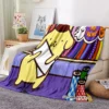 32 styles Sanrios Pompom Purin kawaii Cartoon Throw Blanket Anime Plush Sofa Cover Bedspread Travel Picnic 14 - Pompom Purin Store