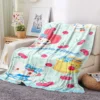 32 styles Sanrios Pompom Purin kawaii Cartoon Throw Blanket Anime Plush Sofa Cover Bedspread Travel Picnic 16 - Pompom Purin Store