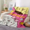 32 styles Sanrios Pompom Purin kawaii Cartoon Throw Blanket Anime Plush Sofa Cover Bedspread Travel Picnic 17 - Pompom Purin Store
