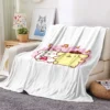 32 styles Sanrios Pompom Purin kawaii Cartoon Throw Blanket Anime Plush Sofa Cover Bedspread Travel Picnic 4 - Pompom Purin Store