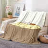 32 styles Sanrios Pompom Purin kawaii Cartoon Throw Blanket Anime Plush Sofa Cover Bedspread Travel Picnic 8 - Pompom Purin Store