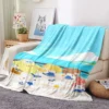 32 styles Sanrios Pompom Purin kawaii Cartoon Throw Blanket Anime Plush Sofa Cover Bedspread Travel Picnic 9 - Pompom Purin Store