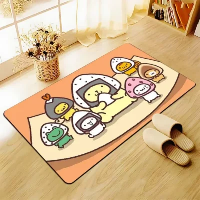 Cute Anime Dog PomPomPurin Carpet Non slip Bathroom Rug Rectangle Flannel Bath Mat Japanese Anime Living 7 - Pompom Purin Store