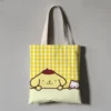 Kawaii Sanrio Anime Canvas Tote Bag Cute Pompompurin Cartoon Summer Portable Shopping Bag Originality Children Gifts 10 - Pompom Purin Store