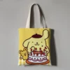 Kawaii Sanrio Anime Canvas Tote Bag Cute Pompompurin Cartoon Summer Portable Shopping Bag Originality Children Gifts 3 - Pompom Purin Store