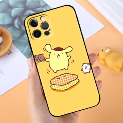 Sanrio Pompompurin Cute Art For Apple iPhone 14 13 12 11 X XS XR 8 7 5 - Pompom Purin Store